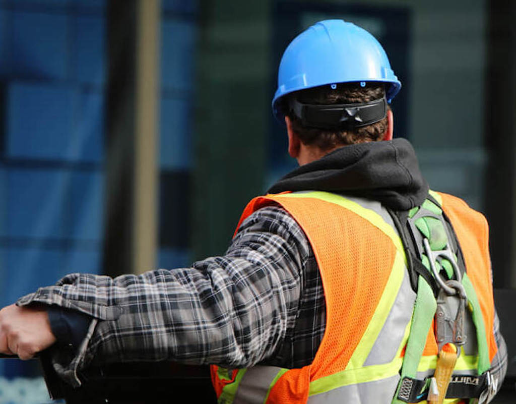 Man with hard hat